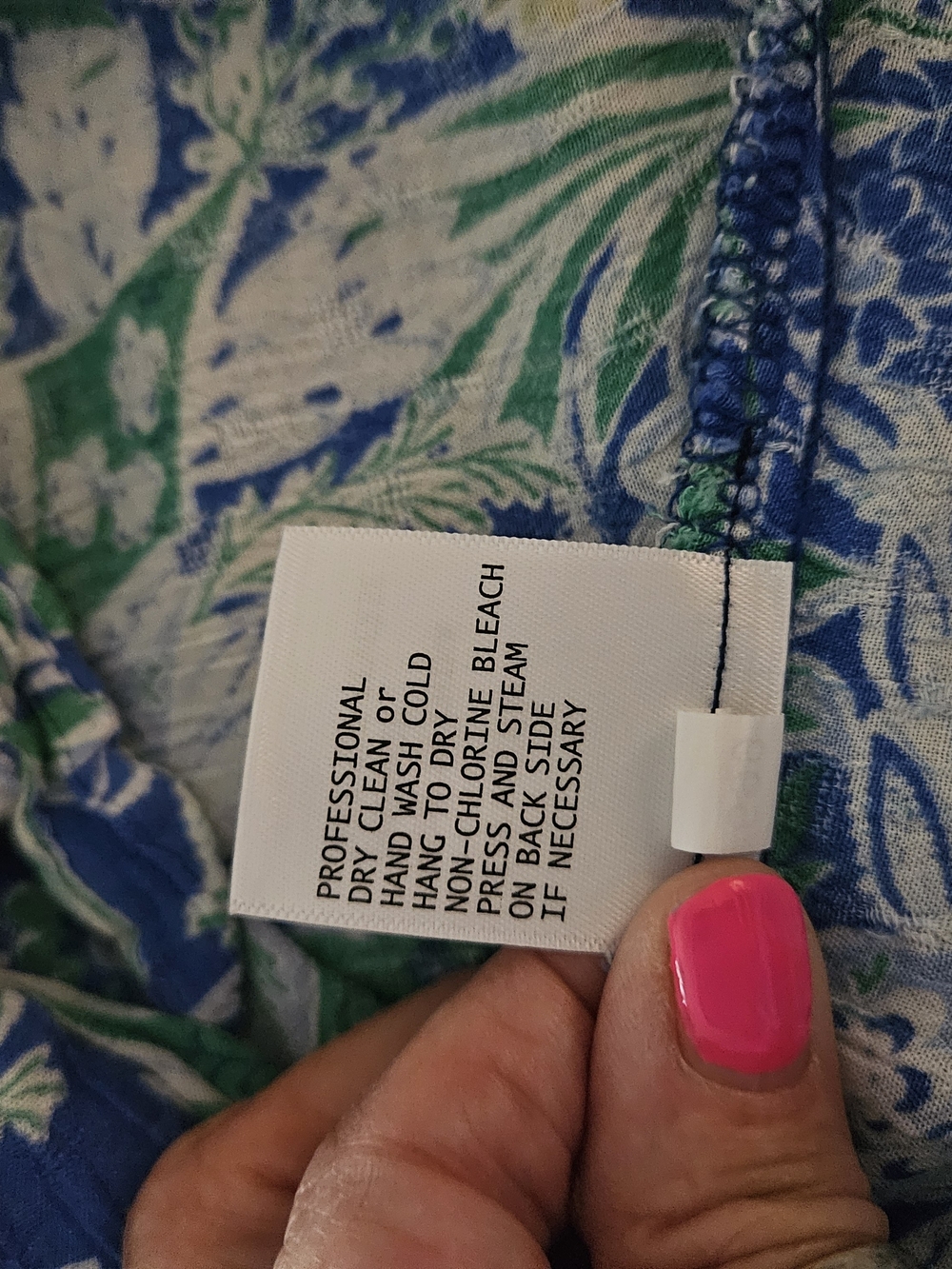 RACHEL Rachel Roy Blue and Green Floral Tie-Front Blouse - Picture 8 of 12